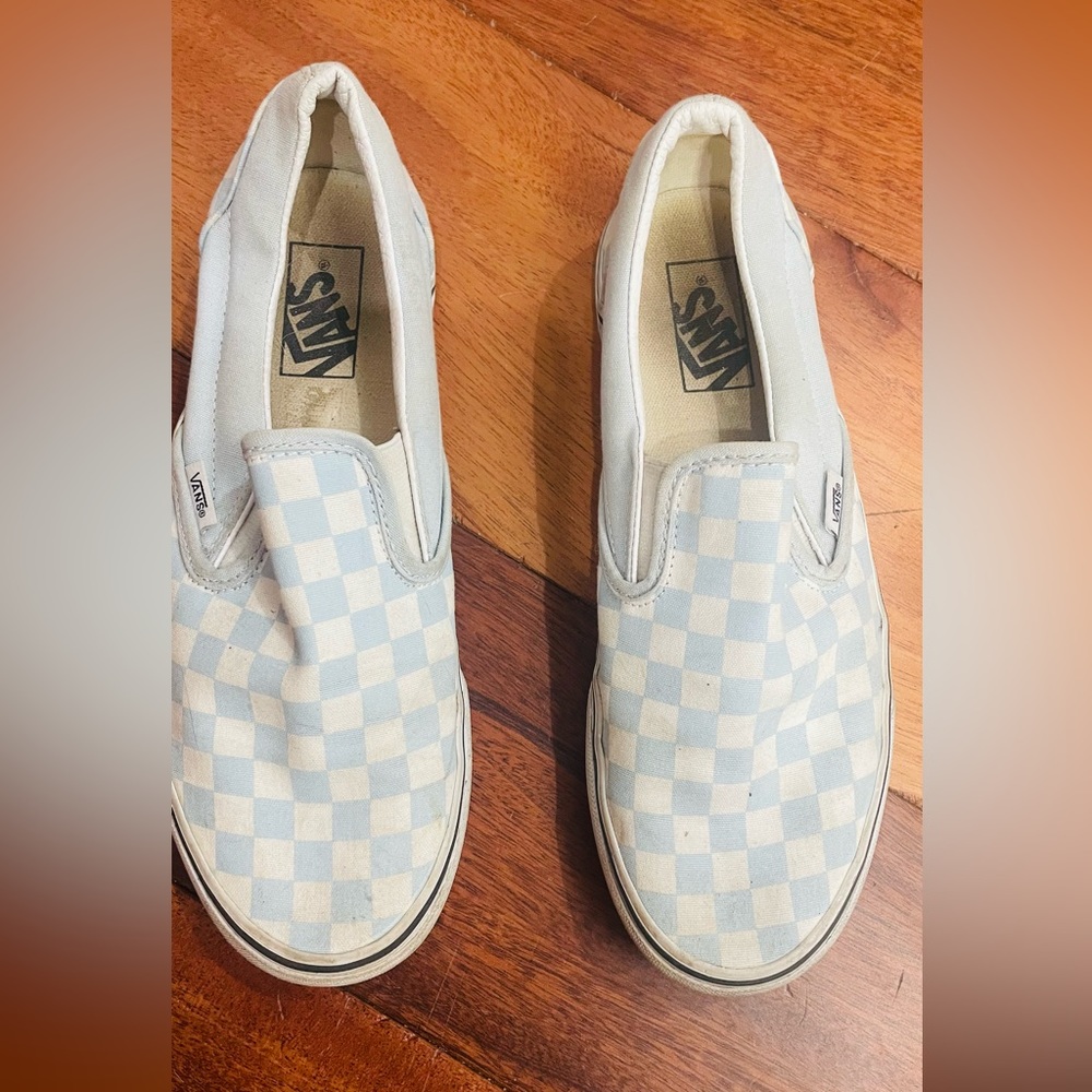 Blue Checkered Vans